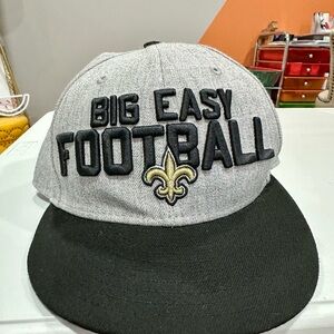 New Era Gray & Black Saints snap back 9FIFTY Cap